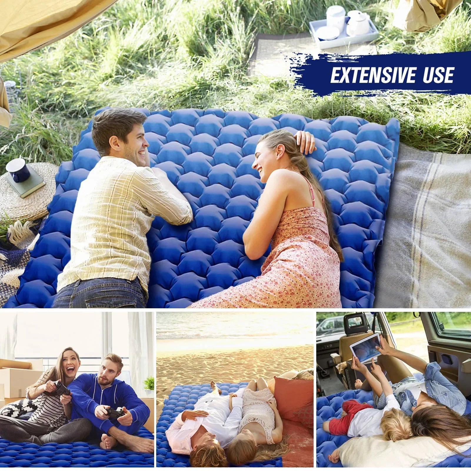 Double Inflatable Camping Mattress